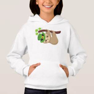 Saint Patrick's Day Sloth, Leprechaun Hat, Clovers