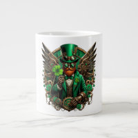 Saint Patrick's Day steampunk clover