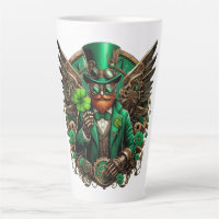 Saint Patrick's Day steampunk clover