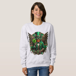 Saint Patrick's Day steampunk clover Sweatshirt