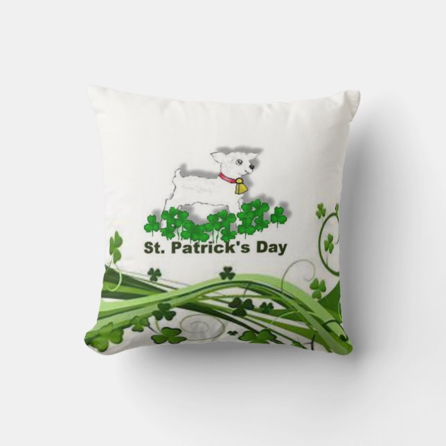 Saint Patrick's Day Throw Pillow (Front)