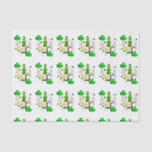 Saint Patrick's Day Tissue Paper Clover Wine