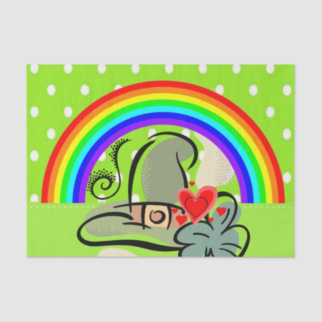 Saint Patrick's Day Tissue Paper Rainbow (Front)