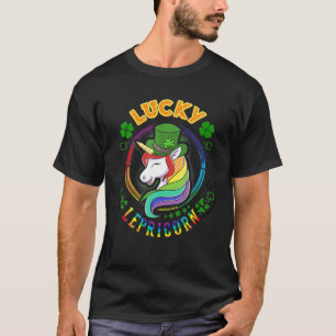 Saint Patrick's Day Unicorn Lucky Lepricorn T-Shirt