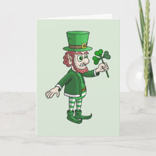 Saint Patrick's Day with Leprechaun Card