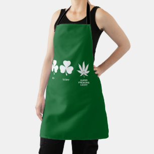 Saint Patricks Funny Party for Guys  Apron