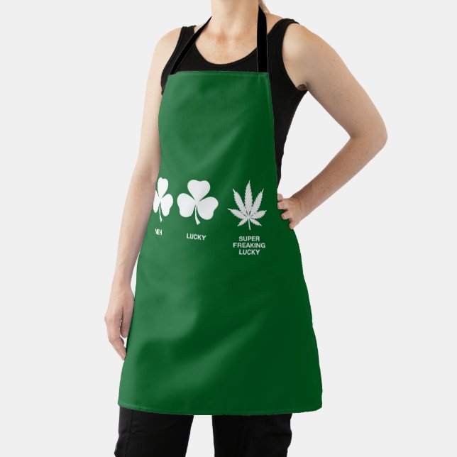 Saint Patricks Funny Party for Guys  Apron (Insitu)