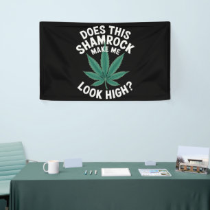 Saint Patricks Funny Party for Guys Great Parade  Banner