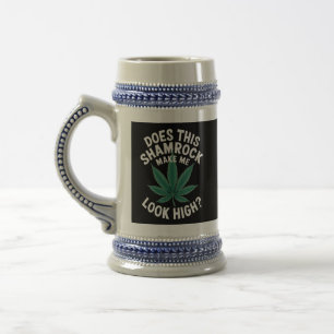 Saint Patricks Funny Party for Guys Great Parade  Beer Stein