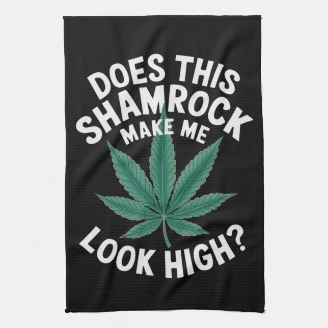 Saint Patricks Funny Party for Guys Great Parade  Tea Towel (Vertical)