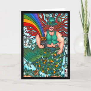 Saint Patrick's Mermaid Card