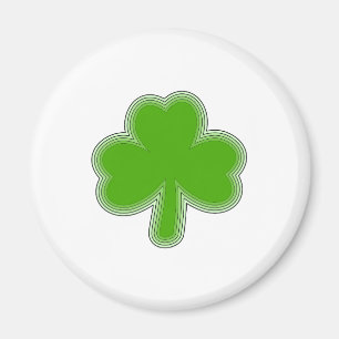 Saint Patrick's Shamrock Drawing Magnet