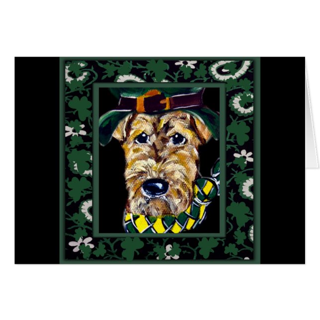 Saint Patty Airedale (Front Horizontal)