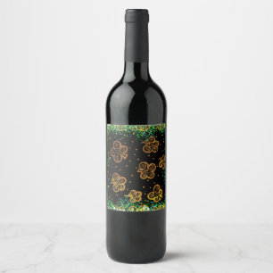 Saint Patty Art Wine Label