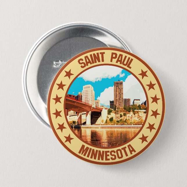 Saint Paul                                         7.5 Cm Round Badge (Front & Back)