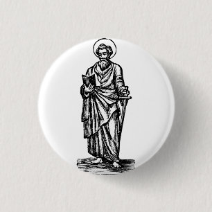 Saint Paul Apostle to the Gentiles 3 Cm Round Badge