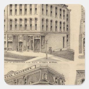 Saint Paul Business College, Minnesota Square Sticker