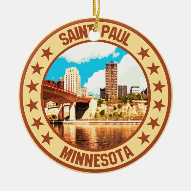 Saint Paul                                         Ceramic Tree Decoration (Front)