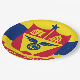 Saint Paul city flag Paper Plate