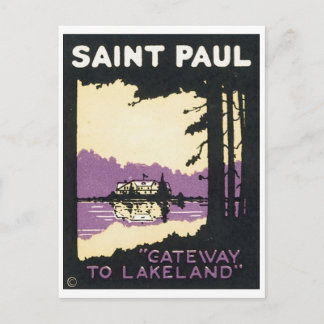 Saint Paul Gateway to Lakeland Postcard