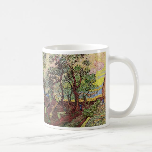 Saint Paul Hospital and Garden by Vincent van Gogh Coffee Mug (Right)