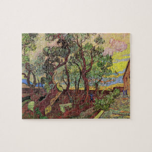 Saint Paul Hospital and Garden by Vincent van Gogh Jigsaw Puzzle