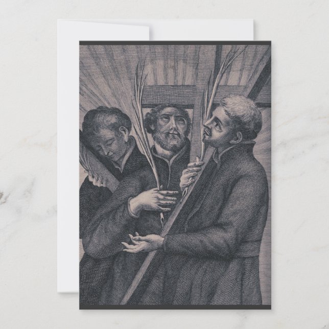 Saint Paul Miki Japanese Catholic evangelis Invitation (Front)