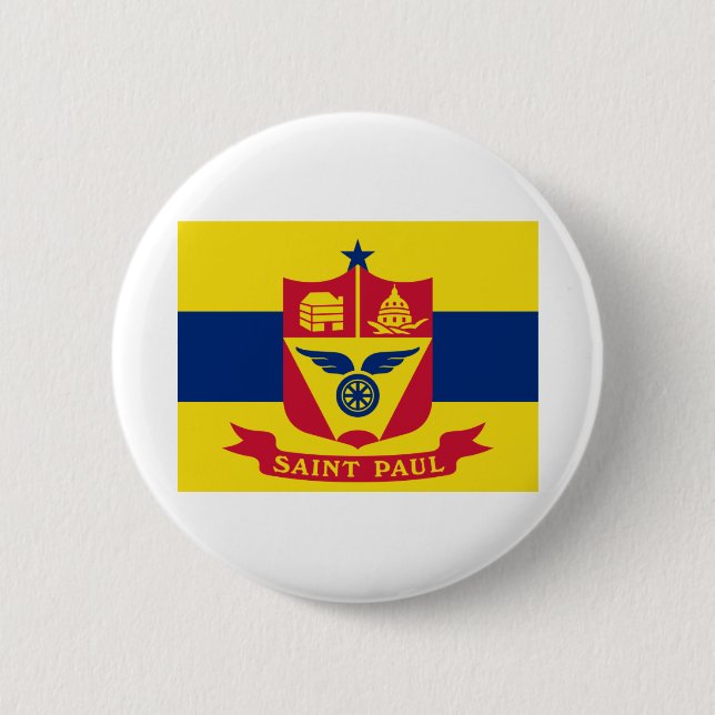 Saint Paul Minnesota 6 Cm Round Badge (Front)