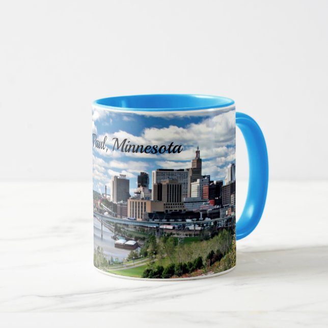 Saint Paul, Minnesota Landscape Mug (Front Right)
