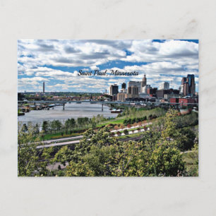 Saint Paul, Minnesota Landscape Postcard
