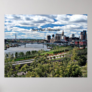 Saint Paul, Minnesota Landscape Poster