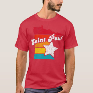 Saint Paul Minnesota Vintage Distressed Souvenir 2 T-Shirt