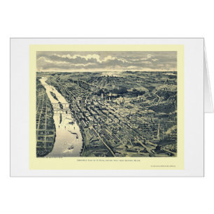 Saint Paul, MN Panoramic Map - 1893