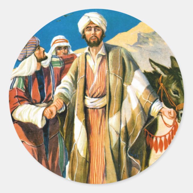 Saint Paul on the Road to Damascus Classic Round Sticker (Front)