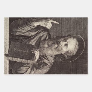 Saint Paul the Apostle by Philippe de Champaigne Wrapping Paper Sheet