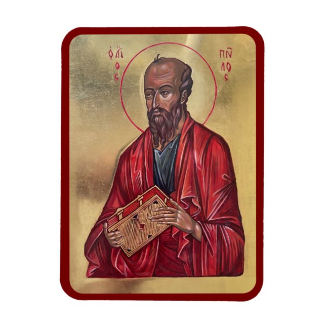 Saint PAUL The Apostle Orthodox Icon Magnet (Vertical)