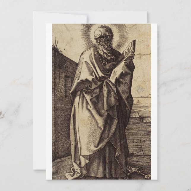 Saint Paul the Apostle Teacher of Nations Art Invitation (Front)