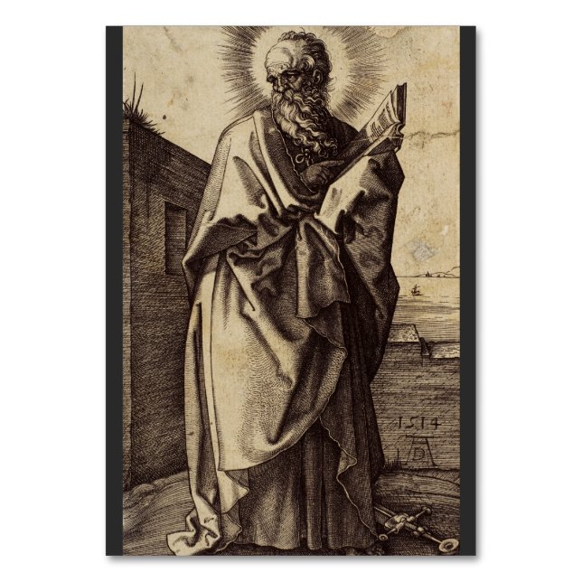 Saint Paul the Apostle Teacher of Nations Art Table Number (Front)