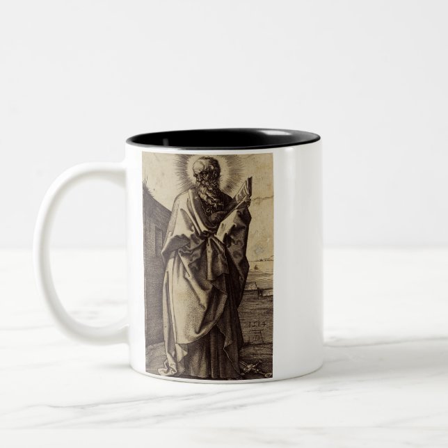 Saint Paul the Apostle Teacher of Nations Art Two-Tone Coffee Mug (Left)