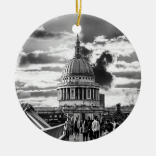 Saint Pauls Cathedral London. Ceramic Tree Decoration