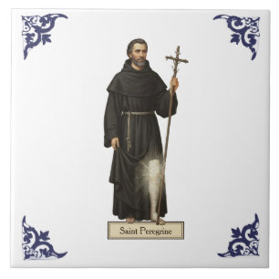 Saint Peregrine Religious Tile
