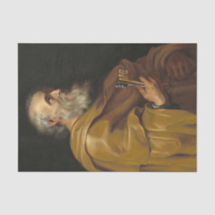 Saint Peter by Peter Paul Rubens Tissue Paper