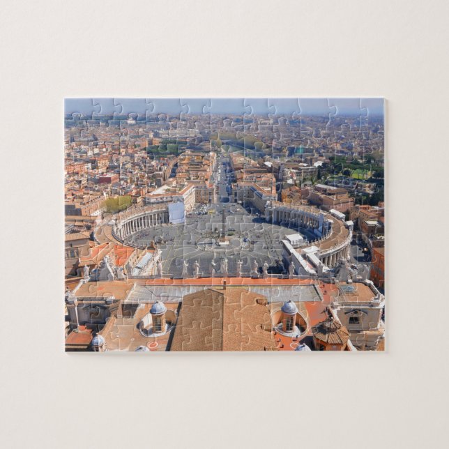 Saint Peter square in Vatican, Rome, Italy Jigsaw Puzzle (Horizontal)