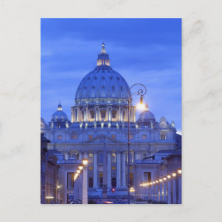 Saint peters bascillia evening dusk view postcard