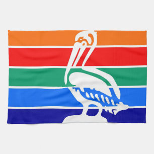Saint Petersburg city flag Florida America Tea Towel