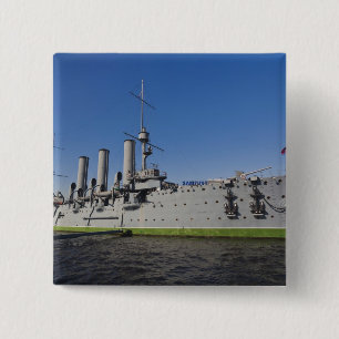 Saint Petersburg, Cruiser Aurora 15 Cm Square Badge