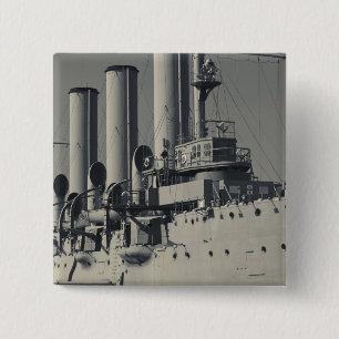 Saint Petersburg, Cruiser Aurora 2 15 Cm Square Badge