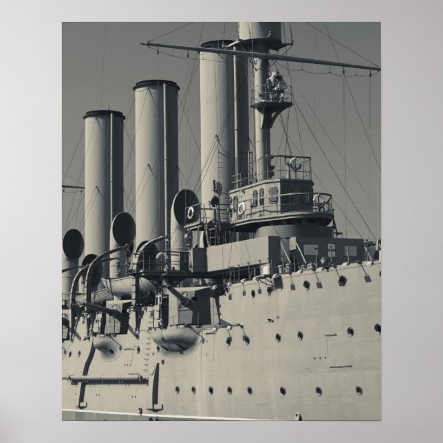 Saint Petersburg, Cruiser Aurora Poster (Front)