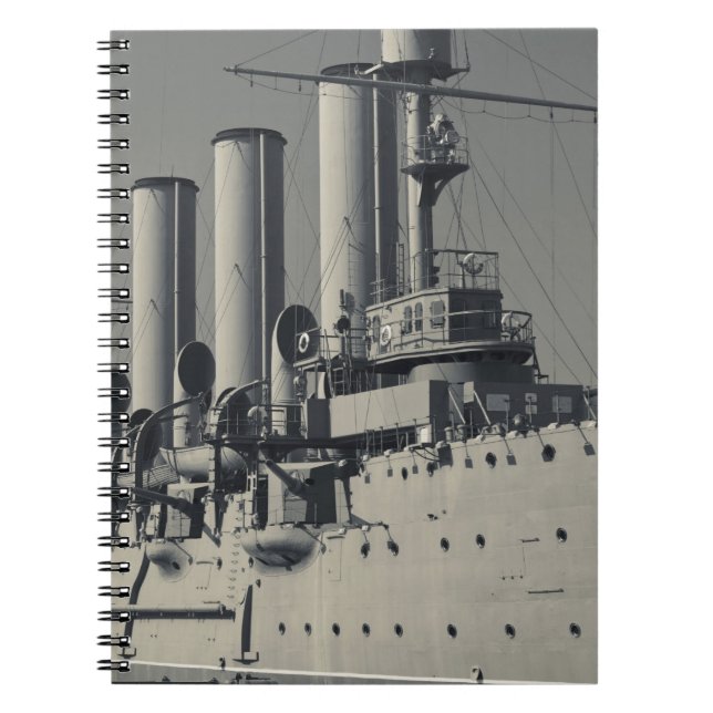Saint Petersburg, Cruiser Aurora Spiral Notebook (Front)