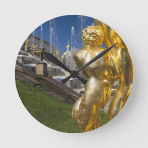 Saint Petersburg, Grand Cascade fountains 2 Round Clock